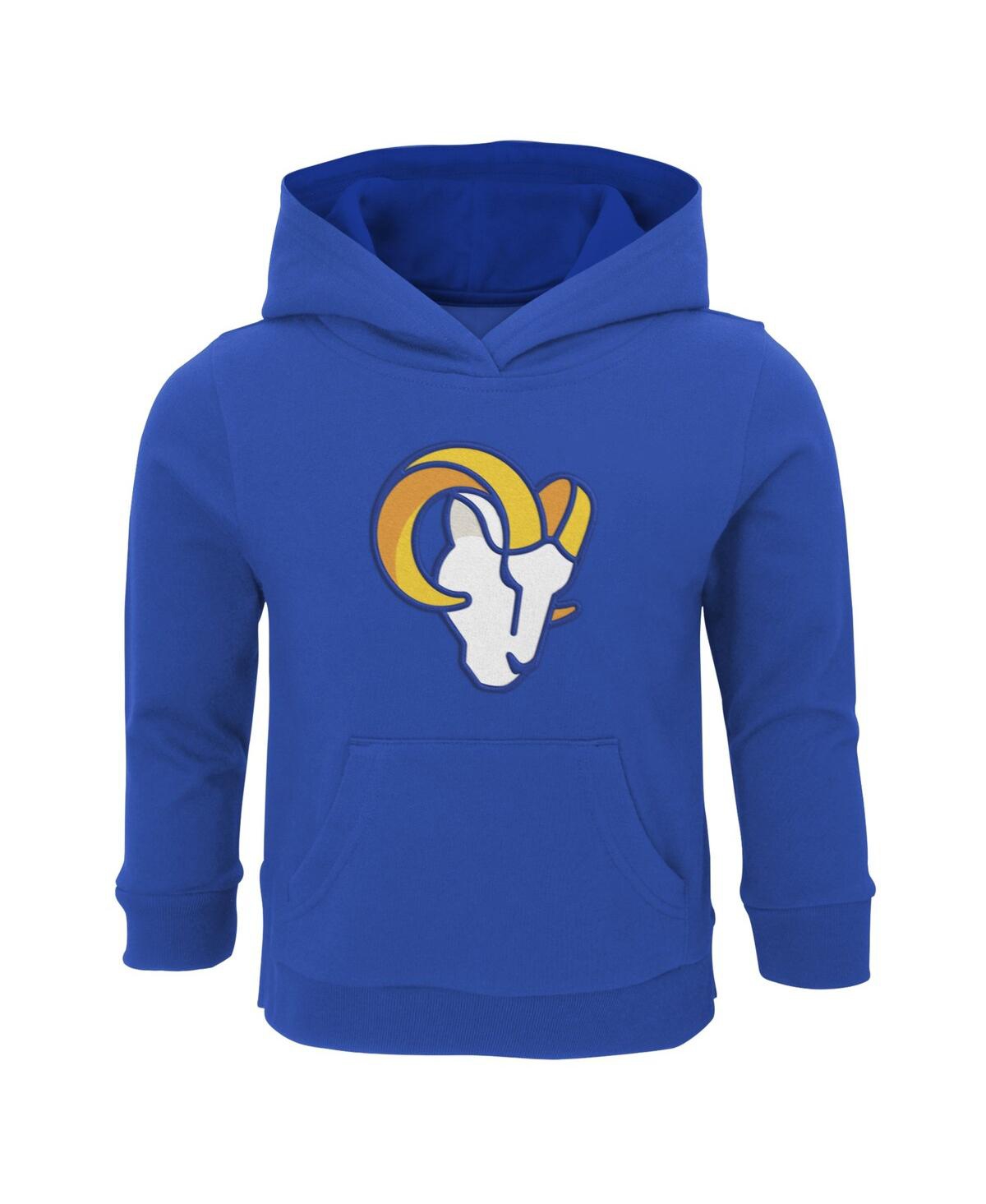 Shop Outerstuff Toddler Boys And Girls Royal Los Angeles Rams Prime Pullover Hoodie