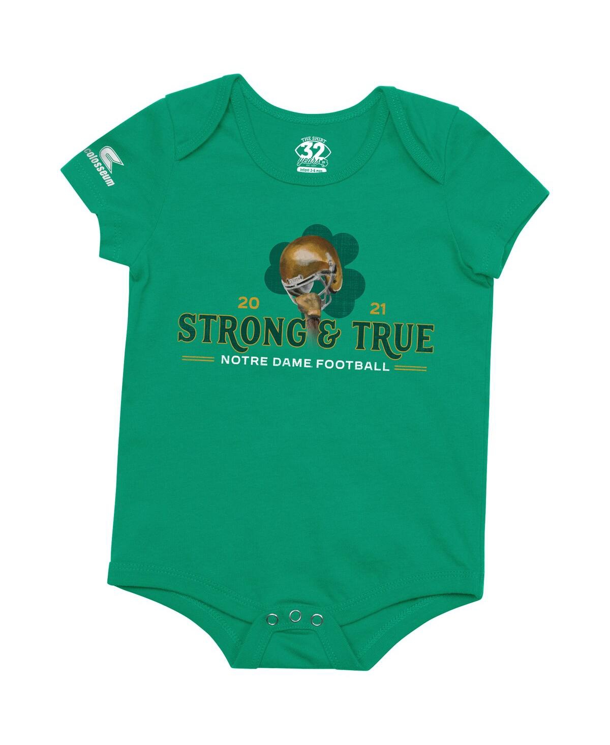 Shop Colosseum Baby Boys And Girls  Green Notre Dame Fighting Irish 2021 The Shirt Bodysuit