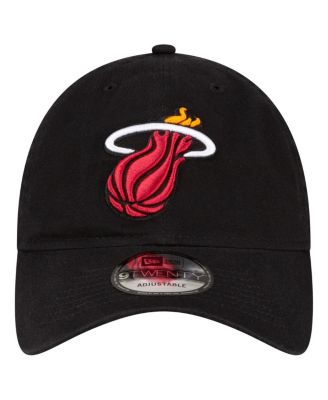 Men's Black Miami Heat Team 2.0 9TWENTY Adjustable Hat
