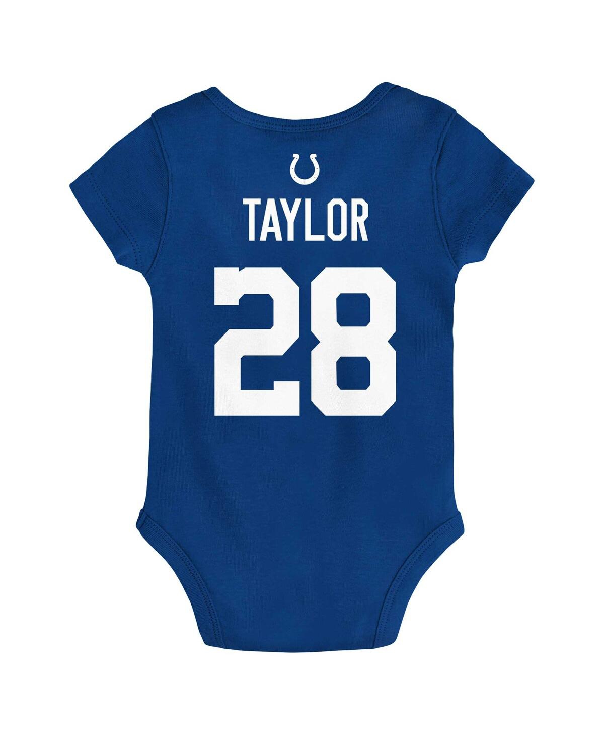 Outerstuff Baby Boys And Girls Jonathan Taylor Royal Indianapolis Colts Mainliner Player Name And Number Bodysu In Royal