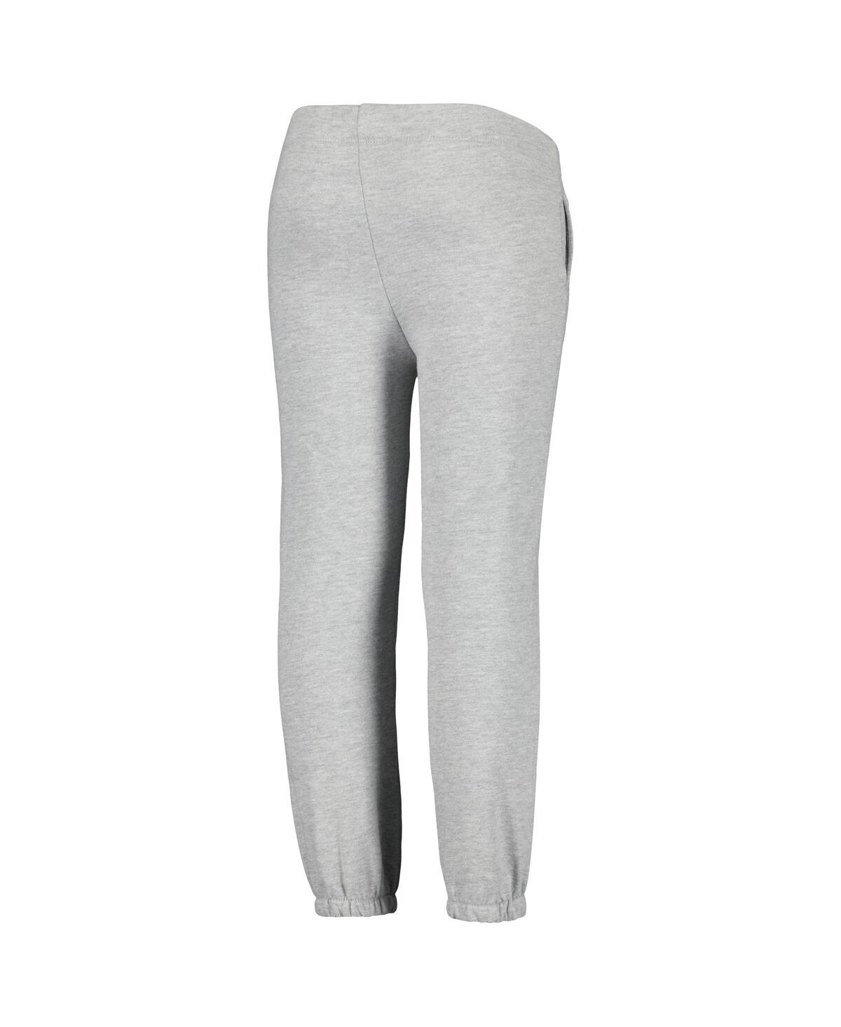 Shop League Collegiate Wear Big Boys  Heather Gray Wisconsin Badgers Essential Pants