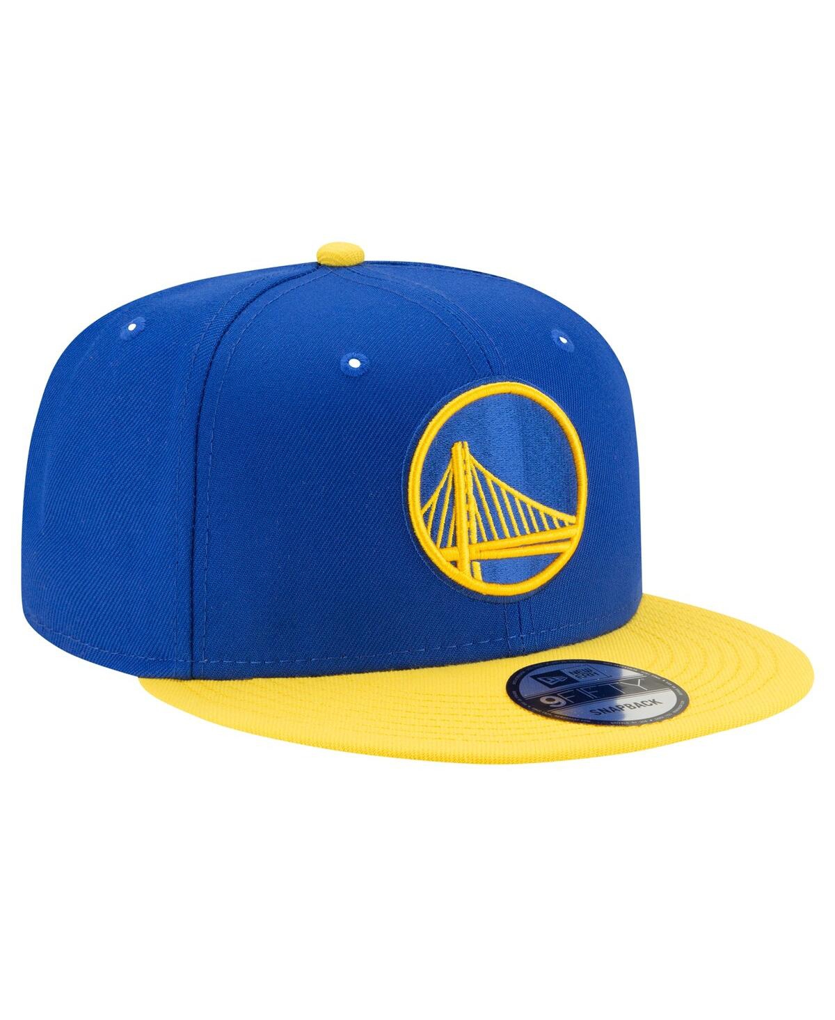 New Era Men's  Royal, Gold Golden State Warriors Official Team Color 2tone 9fifty Snapback Hat In Royal,gold