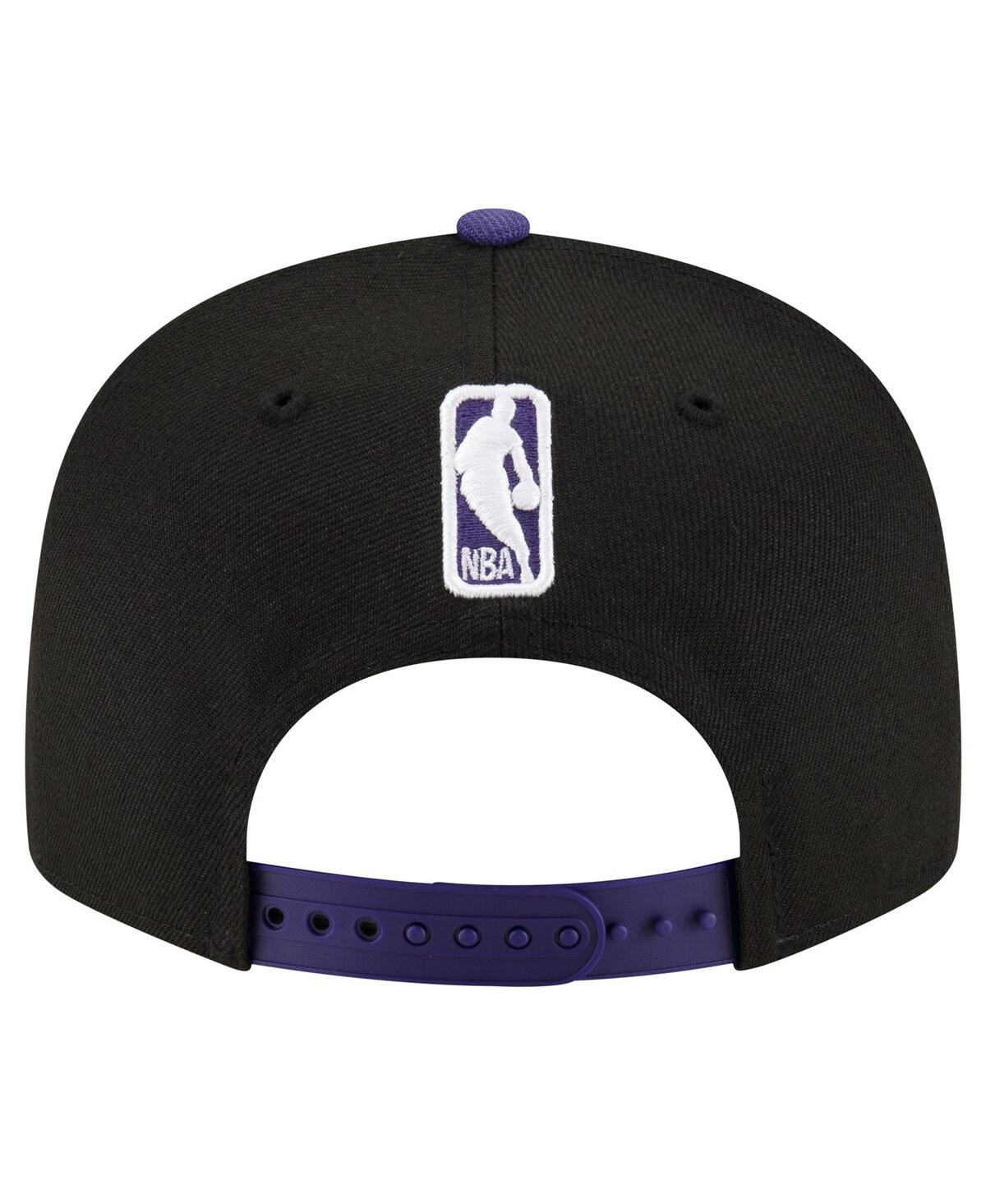 Shop New Era Men's  Black, Purple Phoenix Suns Official Team Color 2tone 9fifty Snapback Hat In Black,purple