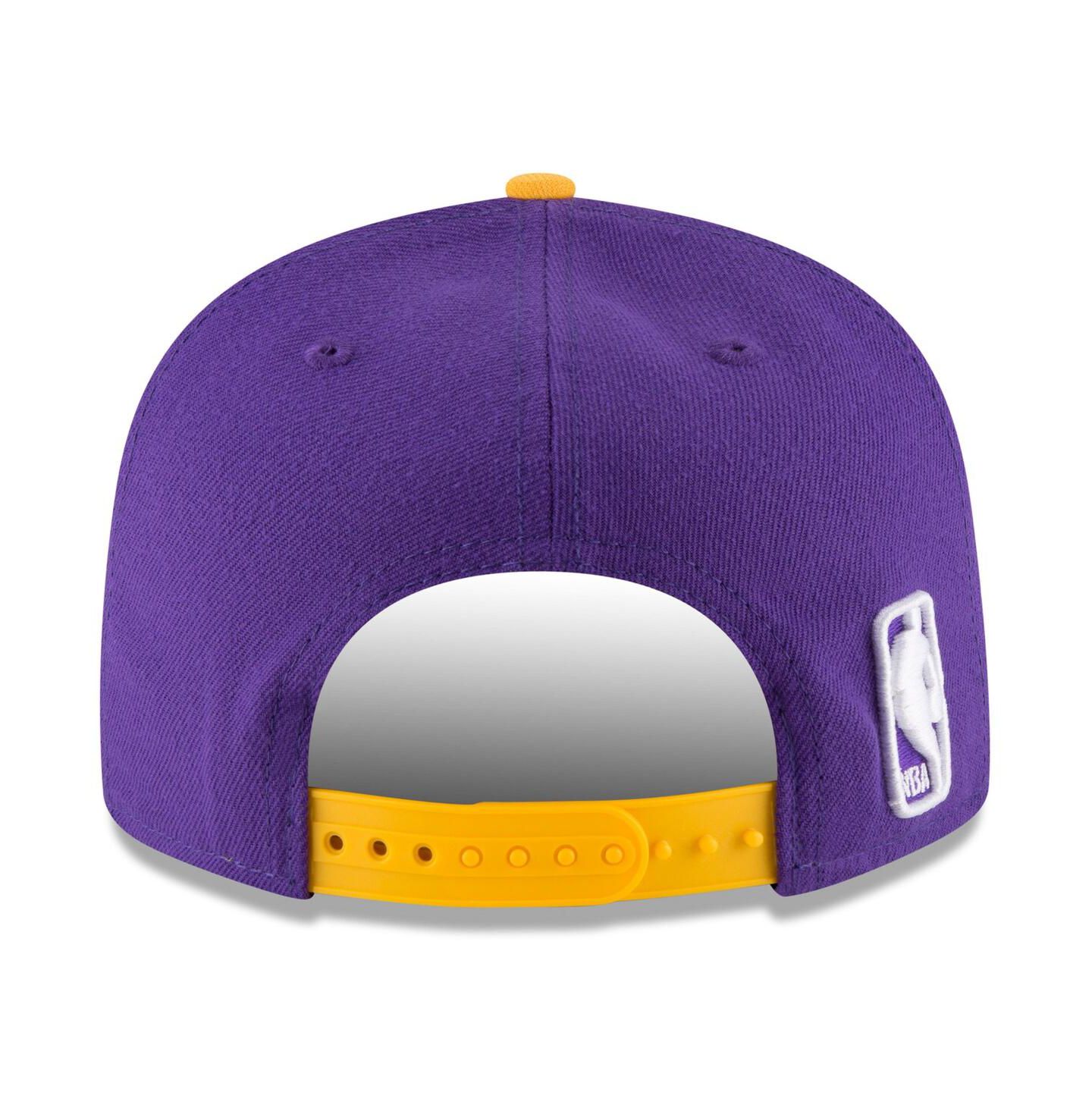 Мужская кепка New Era Purple, Gold Los Angeles Lakers Two-Tone 9FIFTY Adjustable Hat — фото 4