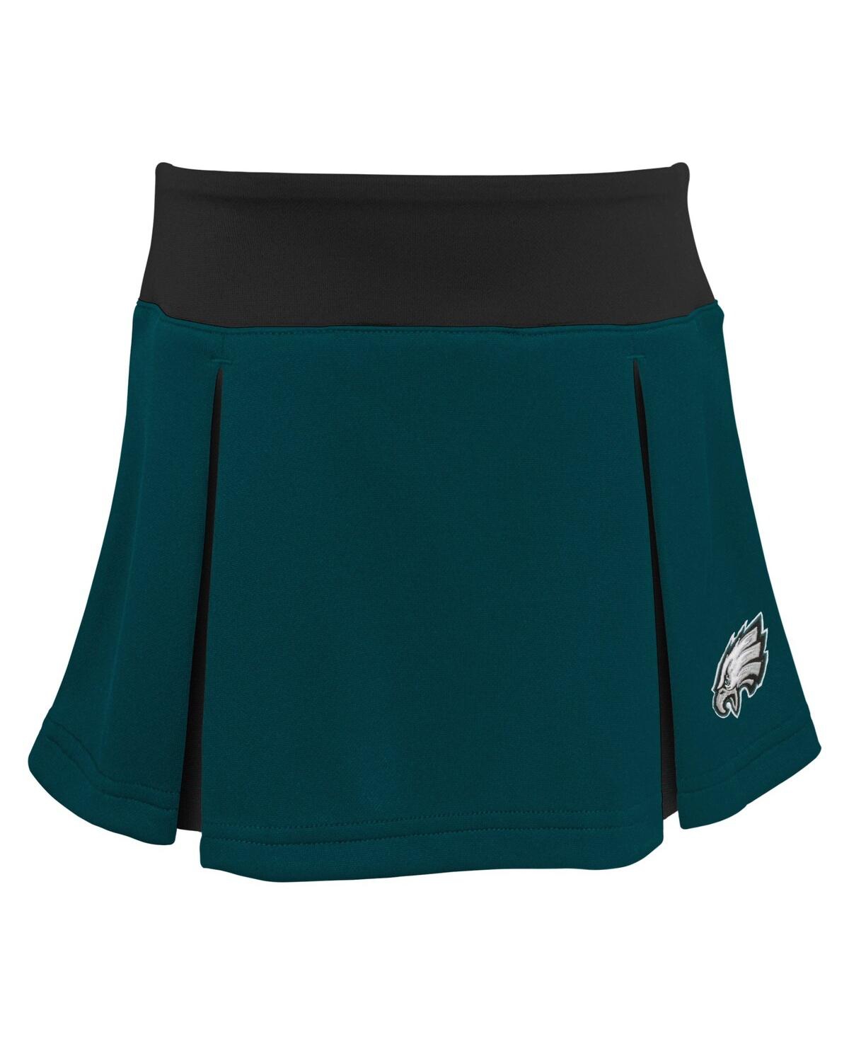 Shop Outerstuff Big Girls Green Philadelphia Eagles Spirit Two-piece Cheerleader Set