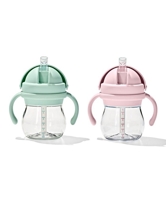 OXO Tot Transitions 6 Oz Straw Cup with Handles - 2 Pack - Multi