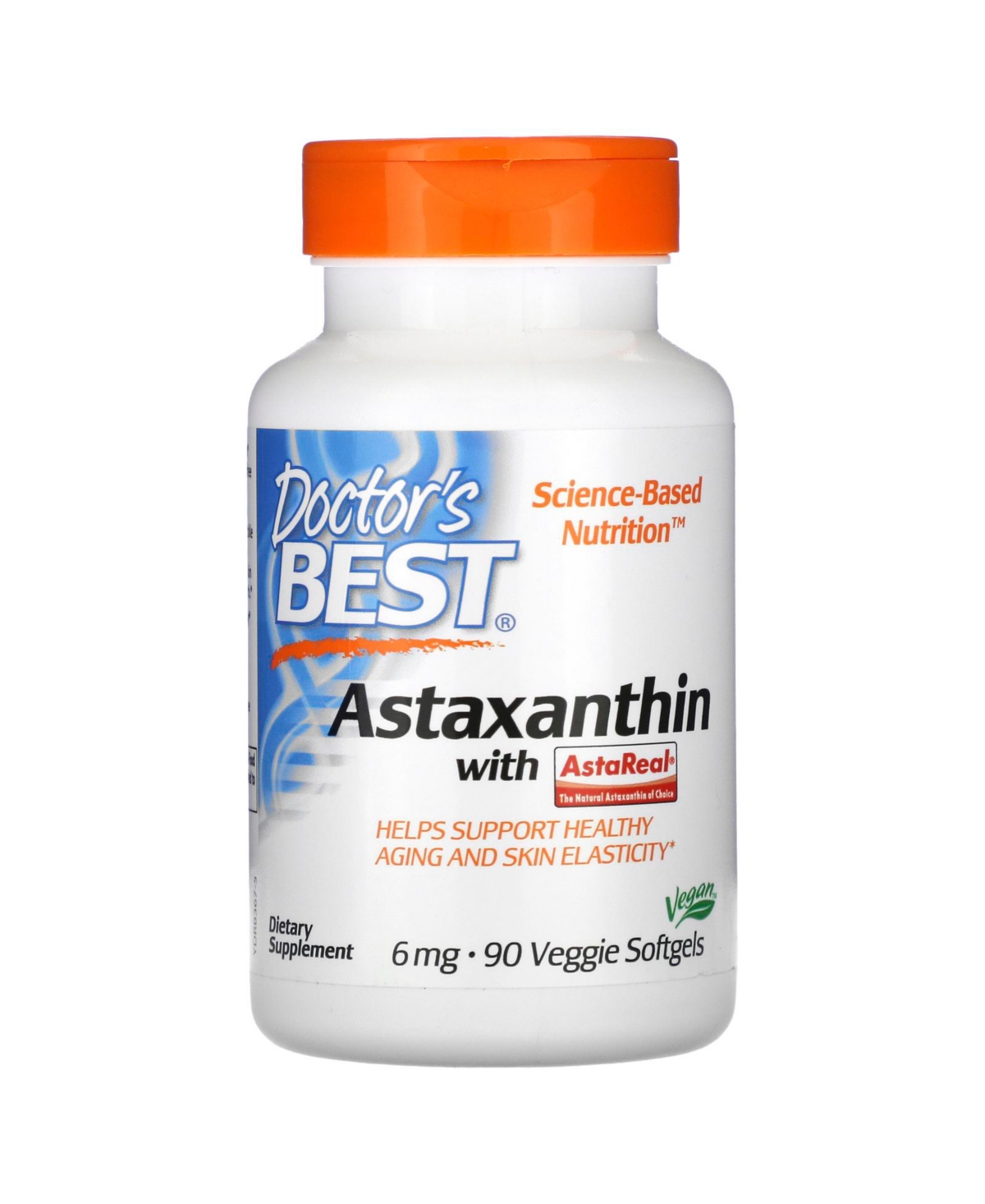 Astaxanthin with AstaReal 6 mg - 90 Veggie Softgels - Assorted Pre-Pack