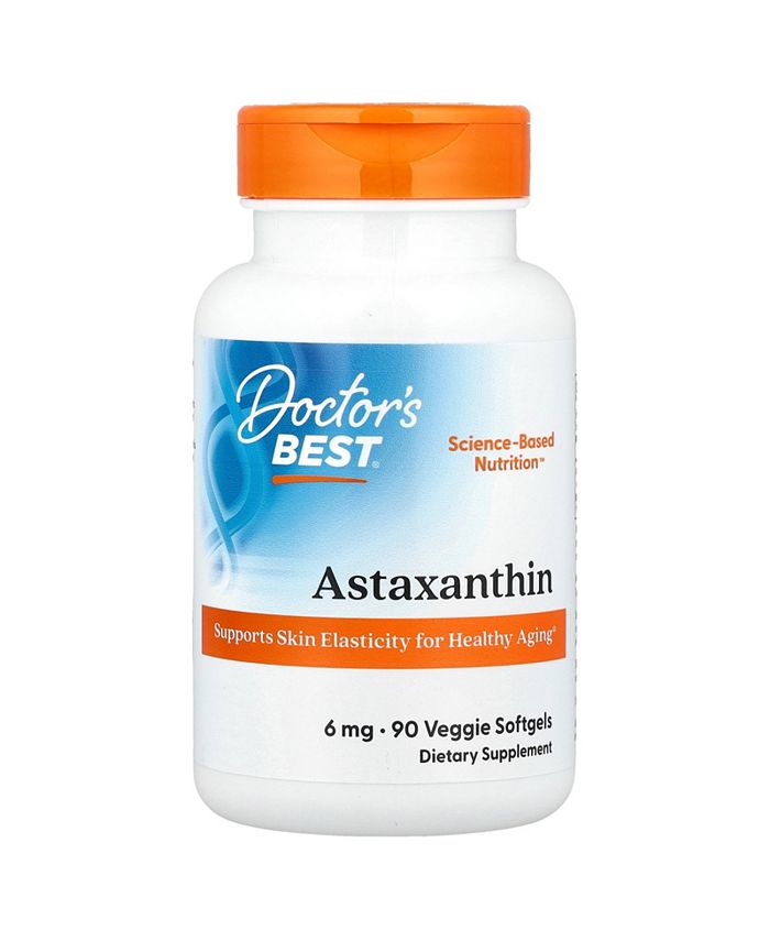 Doctor's Best Astaxanthin with AstaReal 6 mg - 90 Veggie Softgels - Macy's