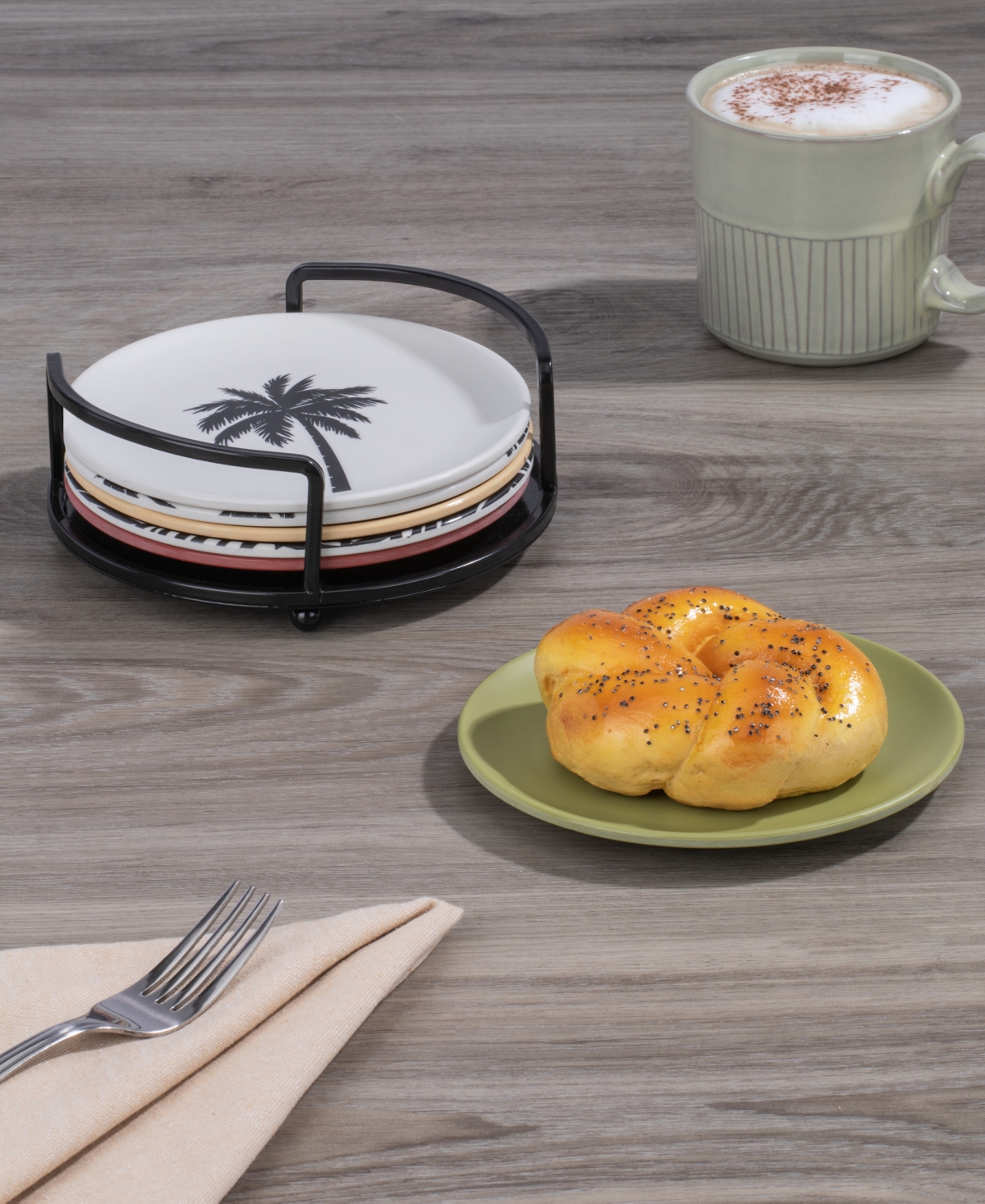 Thirstystone Melamine Appetizer Plates, Set Of 6 In Multicolor