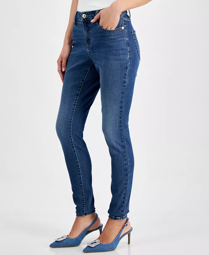Women's Curvy Mid Rise Skinny Jeans - thumbnail 6