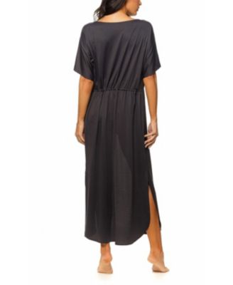 Women's Tie Front Long Kimono Cover-up