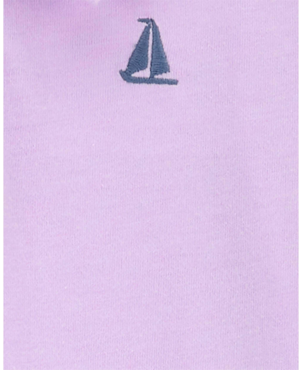 Shop Carter's Toddler 2 Piece Jersey Polo And Sailboat Short Set In Purple