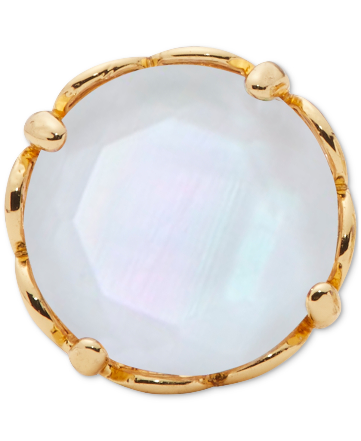 Kate Spade New York Gold-Tone Color Cubic Zirconia Stud Earrings -gold