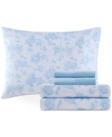 Design Lab Printed Microfiber 6-Pc. Sheet Set, Full - Toile