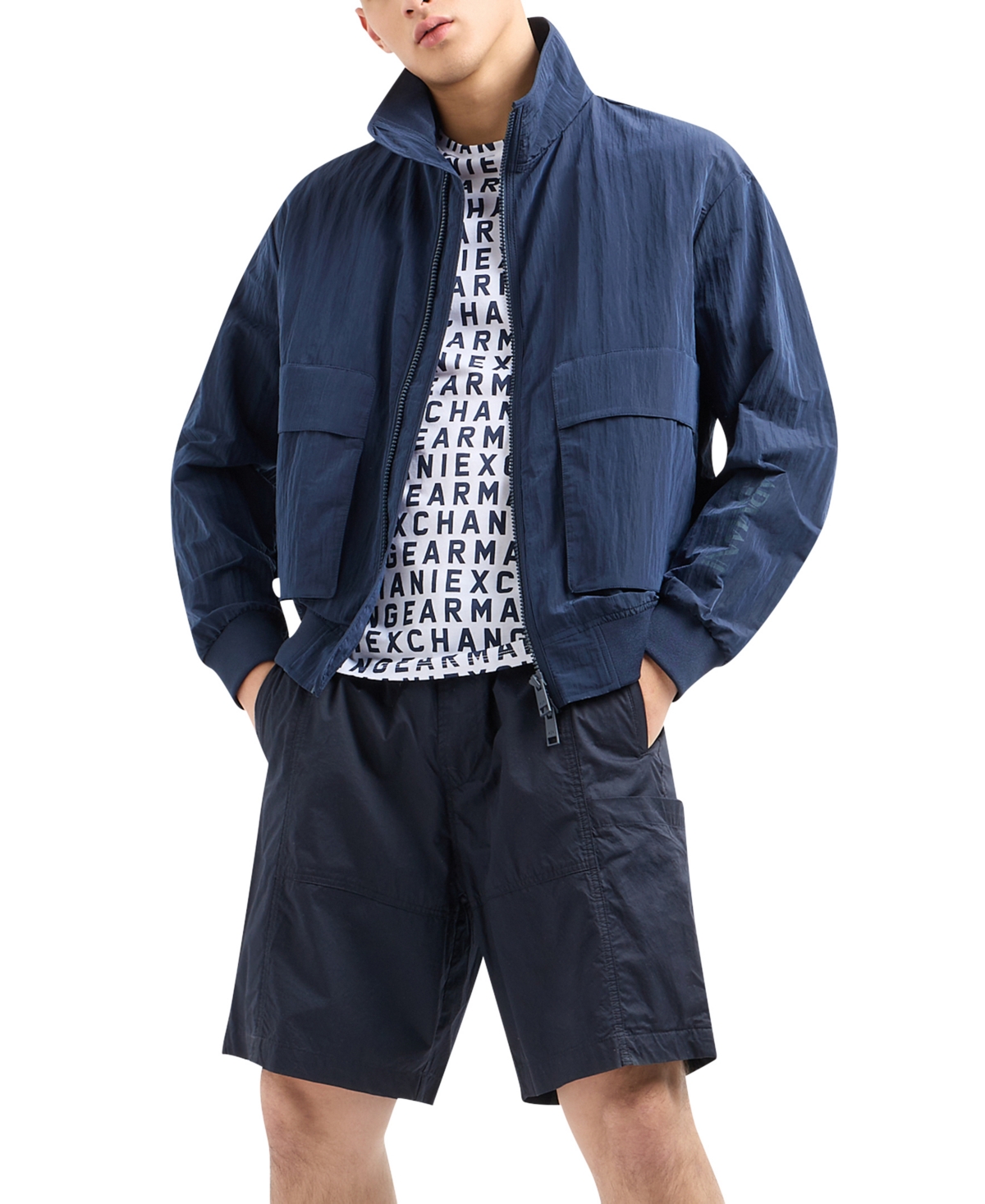 A|X Armani Exchange Men's Regular-Fit Logo Graphic T-Shirt