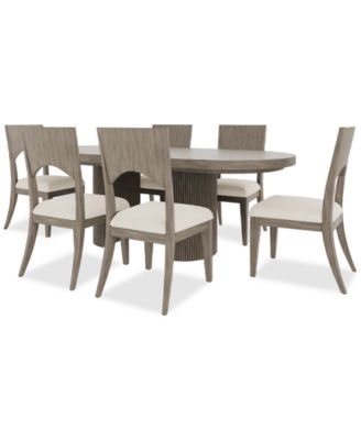 Frandlyn 7pc Dining Set (Rectangular Table + 6 Side Chairs)