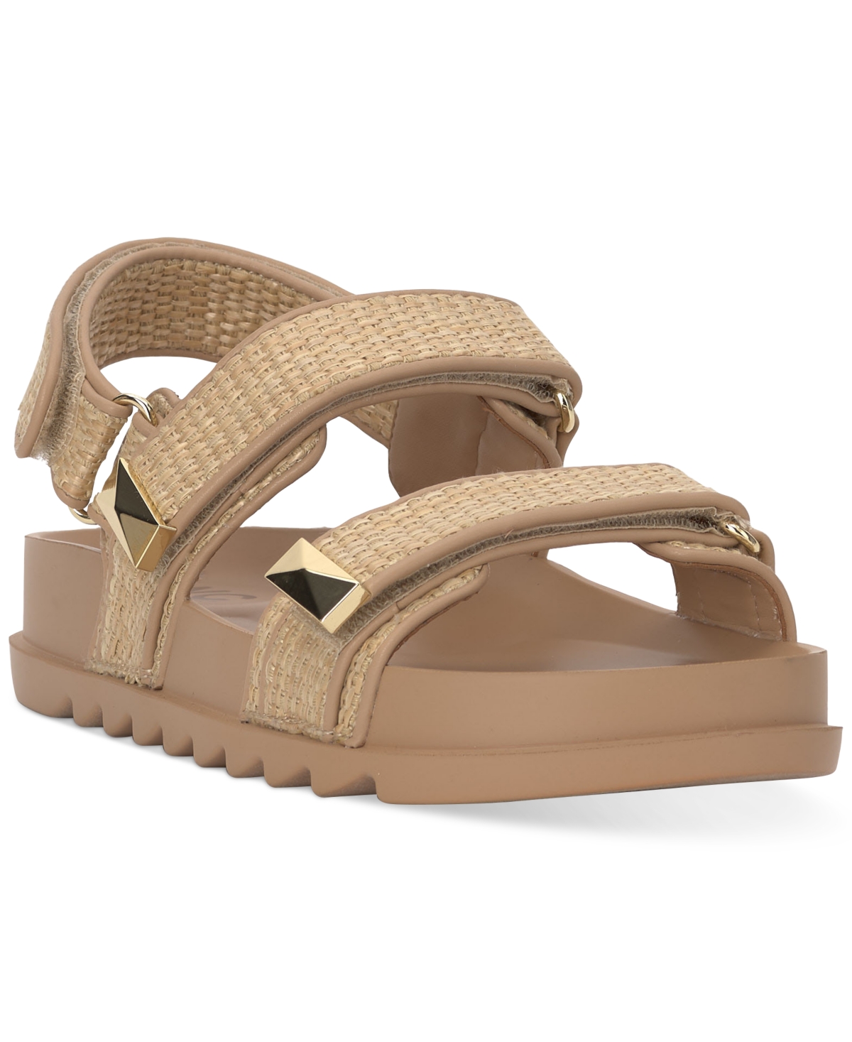 Inc International Concepts Women's Caledon Footbed Sandals, Created For Macy's In Natural Raffia