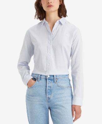 Levi's - The Classic Cotton Box-Pleat-Back Long-Sleeve Shirt