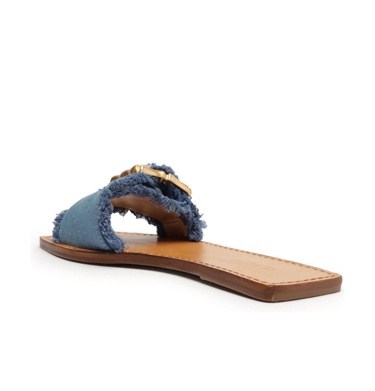 Shop Schutz Women's Enola Flat Sandals In Blue