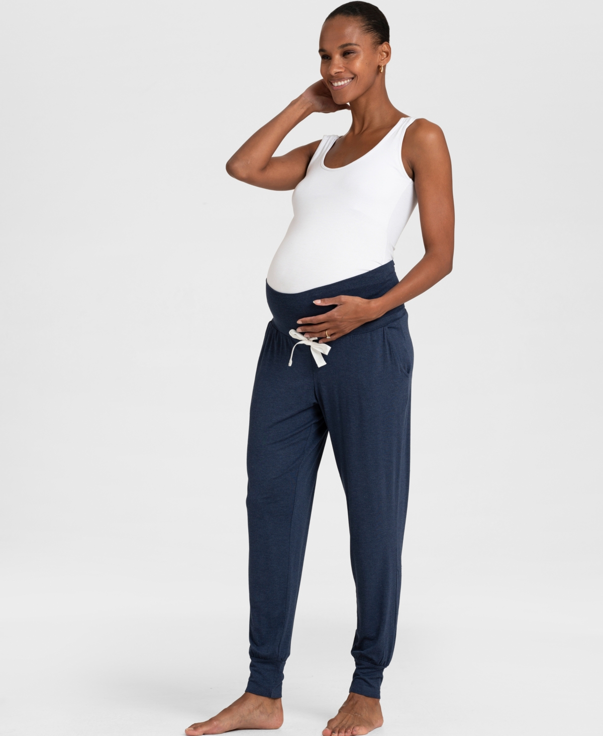 Seraphine Women's Maternity Lounge Pants, Twin Pack - Sage