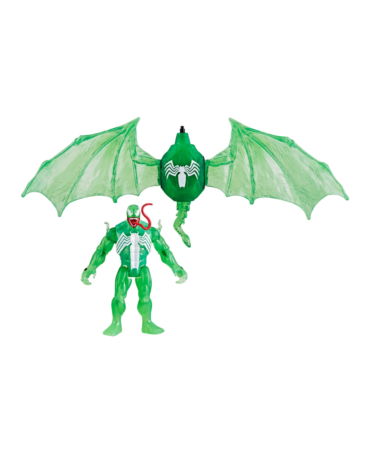 Shop Spider-man Marvel Epic Hero Series Web Splashers Green Symbiotic Hydro Wing Blast In No Color