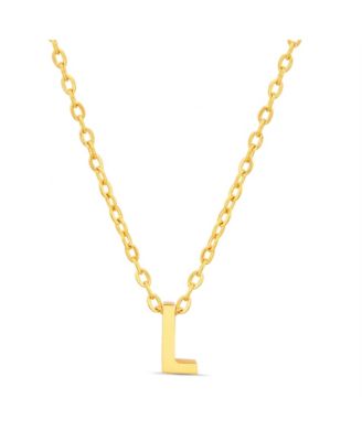 Gold-Tone Letter Initial Pendant Necklace