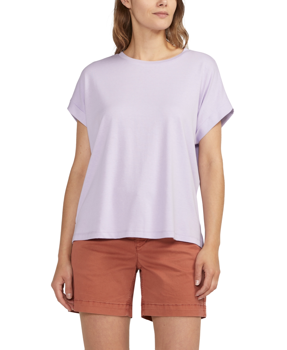 Jag Women's Drapey Luxe T-shirt In Lavender