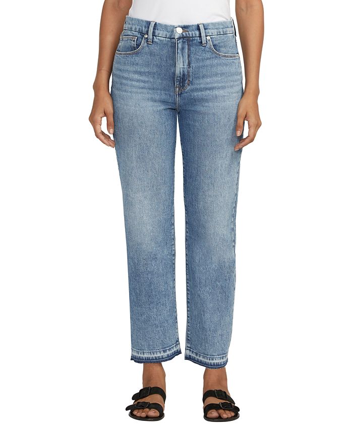 Rachel High Rise Distressed Tapered Leg Denim main image 0