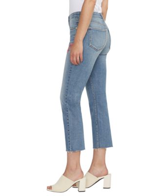 Women's Ruby Mid Rise Straight Cropped Jeans