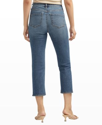 Women's Valentina High Rise Straight Leg Cropped Jeans