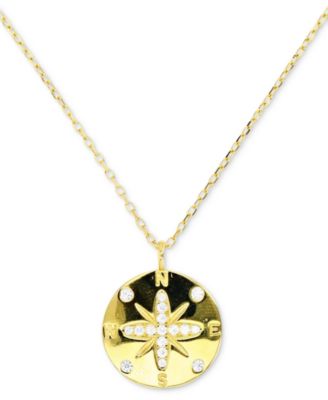 Sanddollar Pendant Necklace Two Tone Yellow Gold-plated Sterling Silver Sanddollar Pendant Necklace Two Tone Yellow Gold-plated Sterling Silver