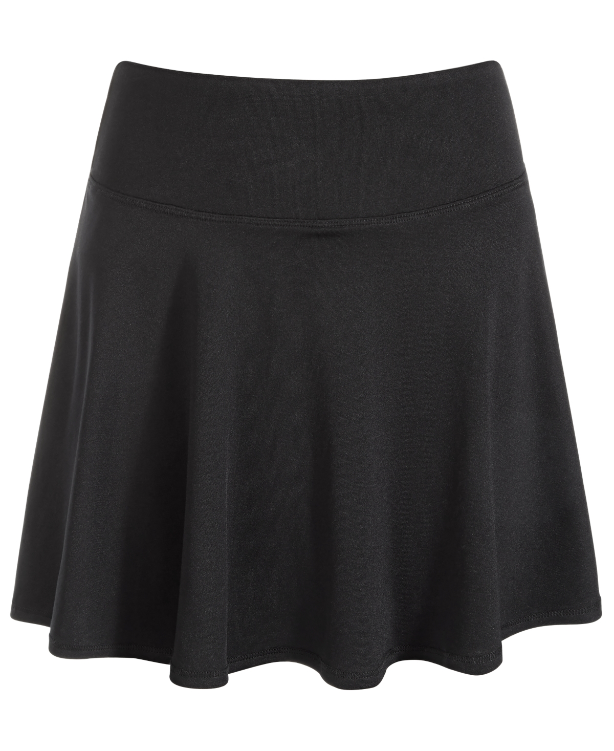 Shop Id Ideology Big Girls Solid Flare Skort, Created For Macy's In Deep Black
