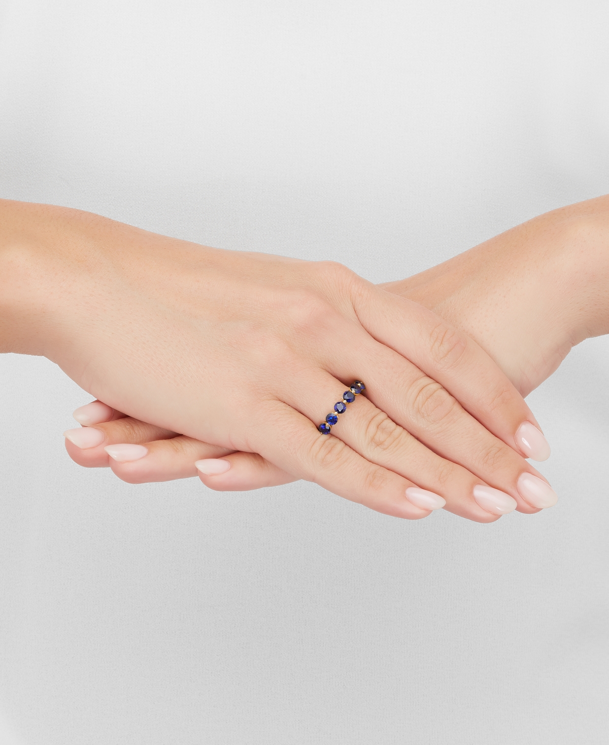 Amethyst Seven Stone Ring (1-3/4 ct. t.w.) in 14k Gold-Plated Sterling Silver (Also in Garnet & Lab-Grown Blue - Sapphire