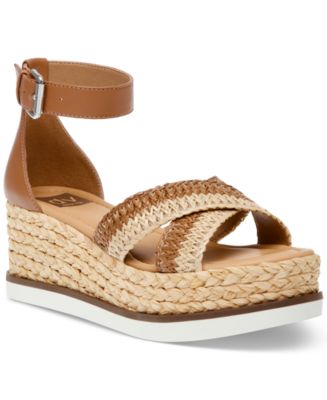 Lowen Espadrille Platform Wedge Sandals (White) · NanaMacs 59$ DV Dolce Vita Odell Crossband Platform Espadrille Wedge Sandals 8.5 US White display picture 1