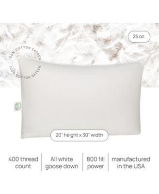 Elite European Down Dream Queen Pillow 800 Fill Power