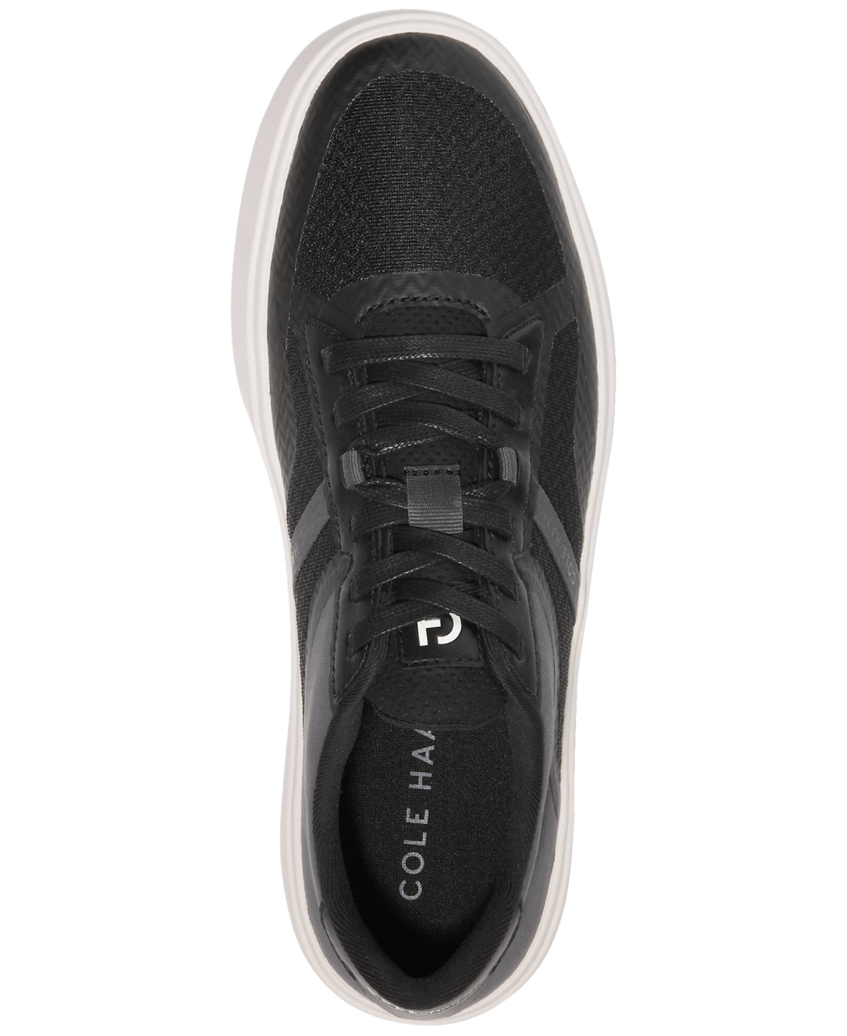 Cole Haan Men's Grand Crosscourt Winner Mixed-Media Lace-Up Sneakers -Gray Pinstripe/Ivory