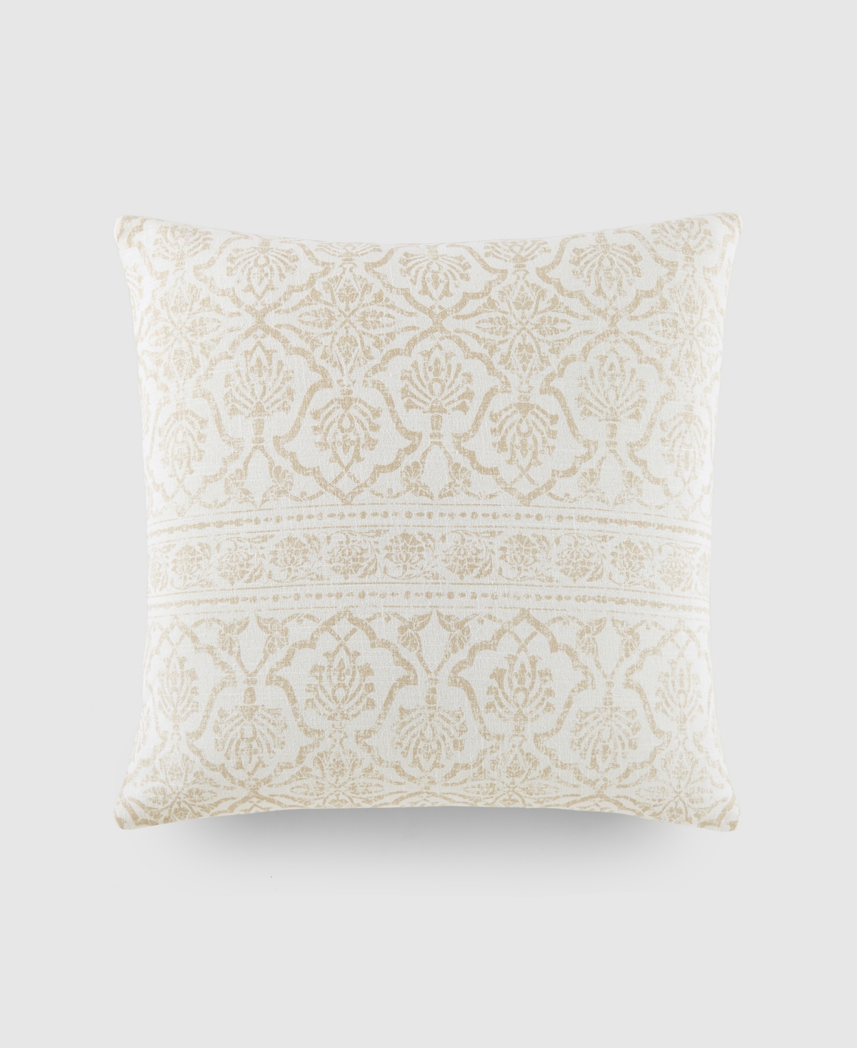 Ienjoy Home Damask Printed Decorative Pillow, 20" X 20" In Cream Damask