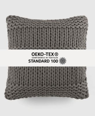 Cozy Chunky Knit Decorative Pillow, 20" x 20"