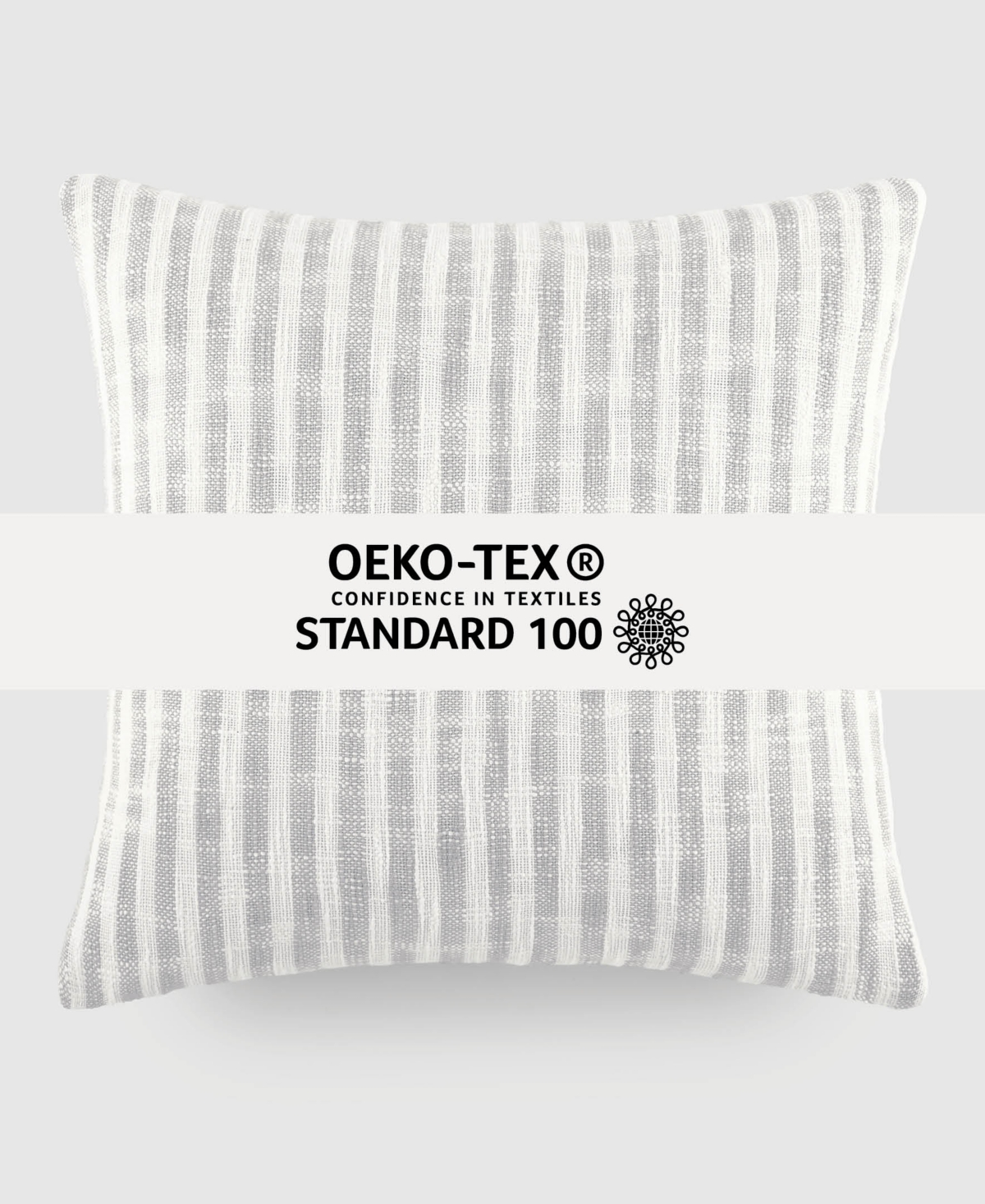 ienjoy Home Yarn Dyed Thin Stripe Decorative Pillow,