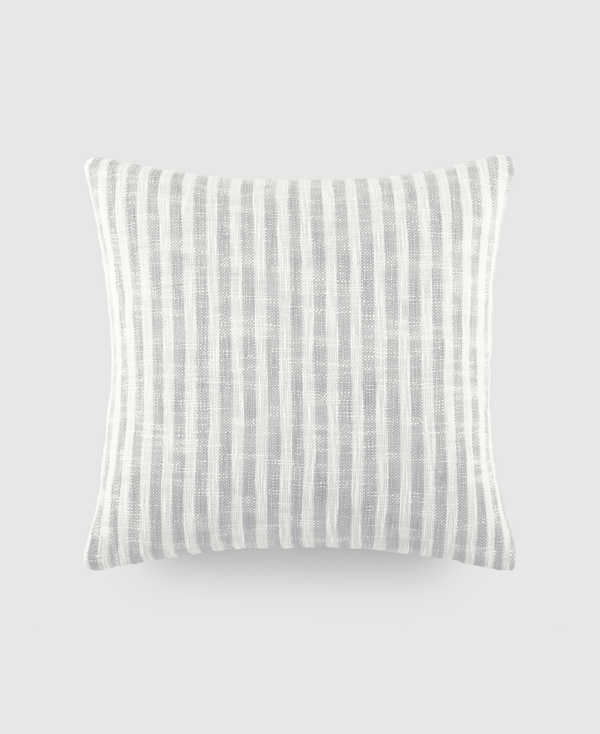 Ienjoy Home Yarn Dyed Thin Stripe Decorative Pillow, 20" X 20" In Gray Thin Stripe