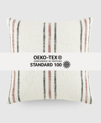 Striped Yarn Dyed Decorative Pillow, 20" x 20"