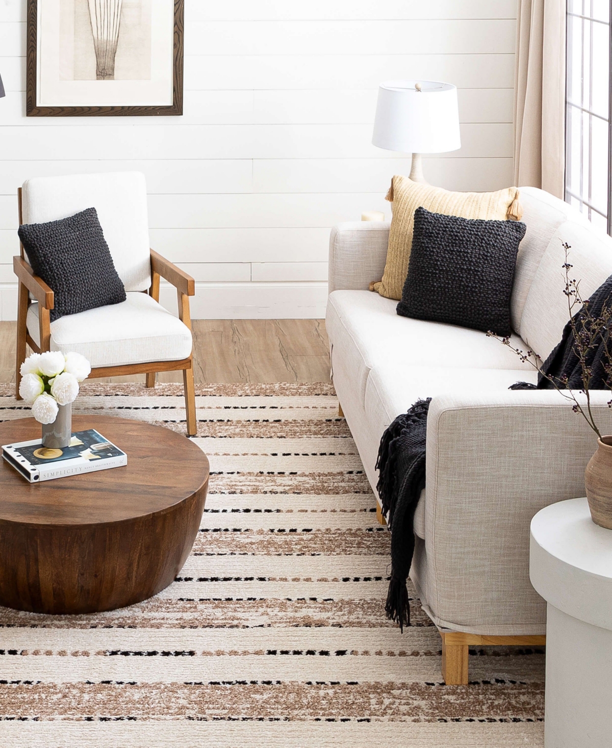 Bobby Berk Traverse Lanes Area Rug - Ivory