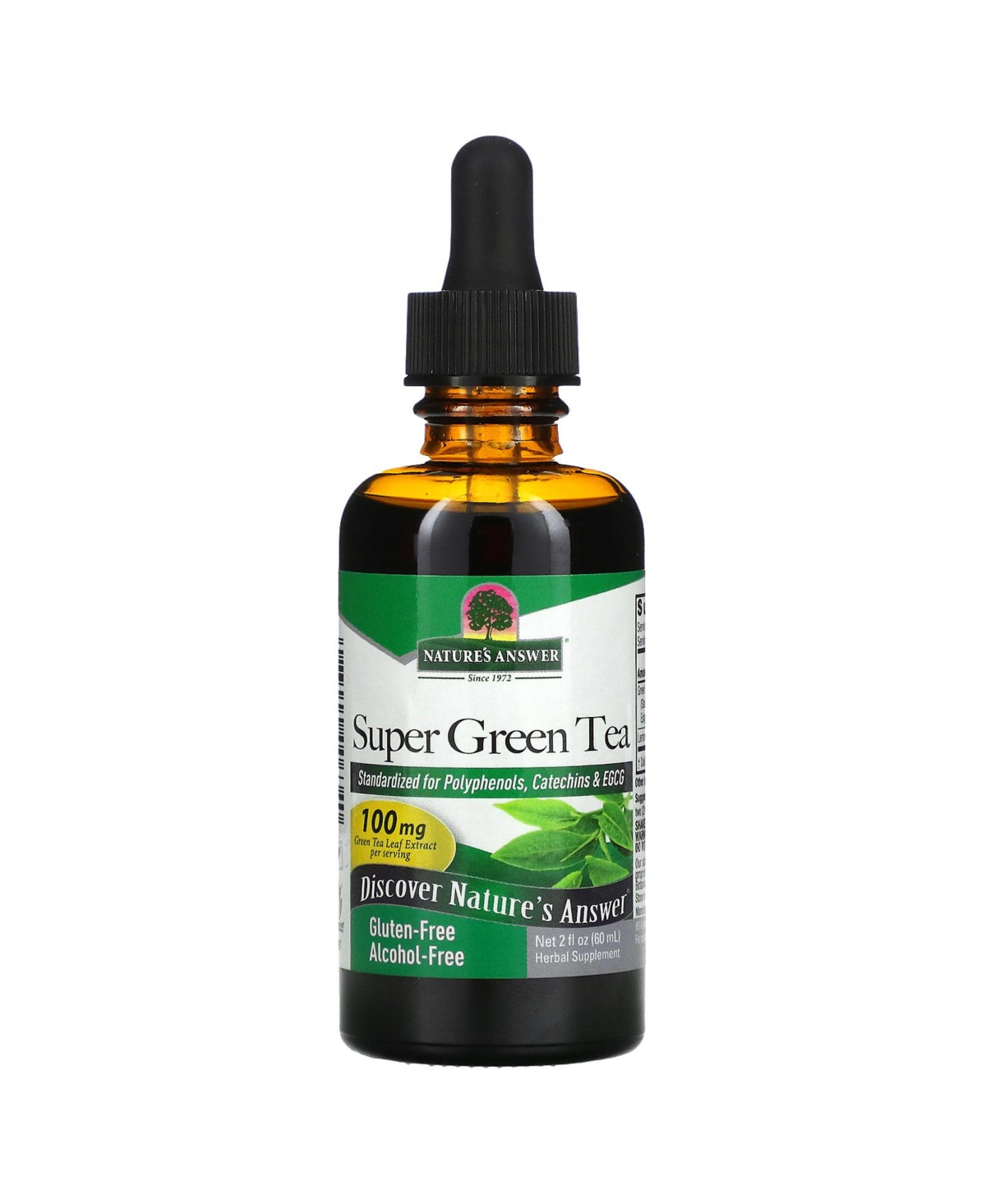 Super Green Tea, Alcohol-Free, 2 fl oz (60 ml), Nature's Answer - Assorted Pre-Pack