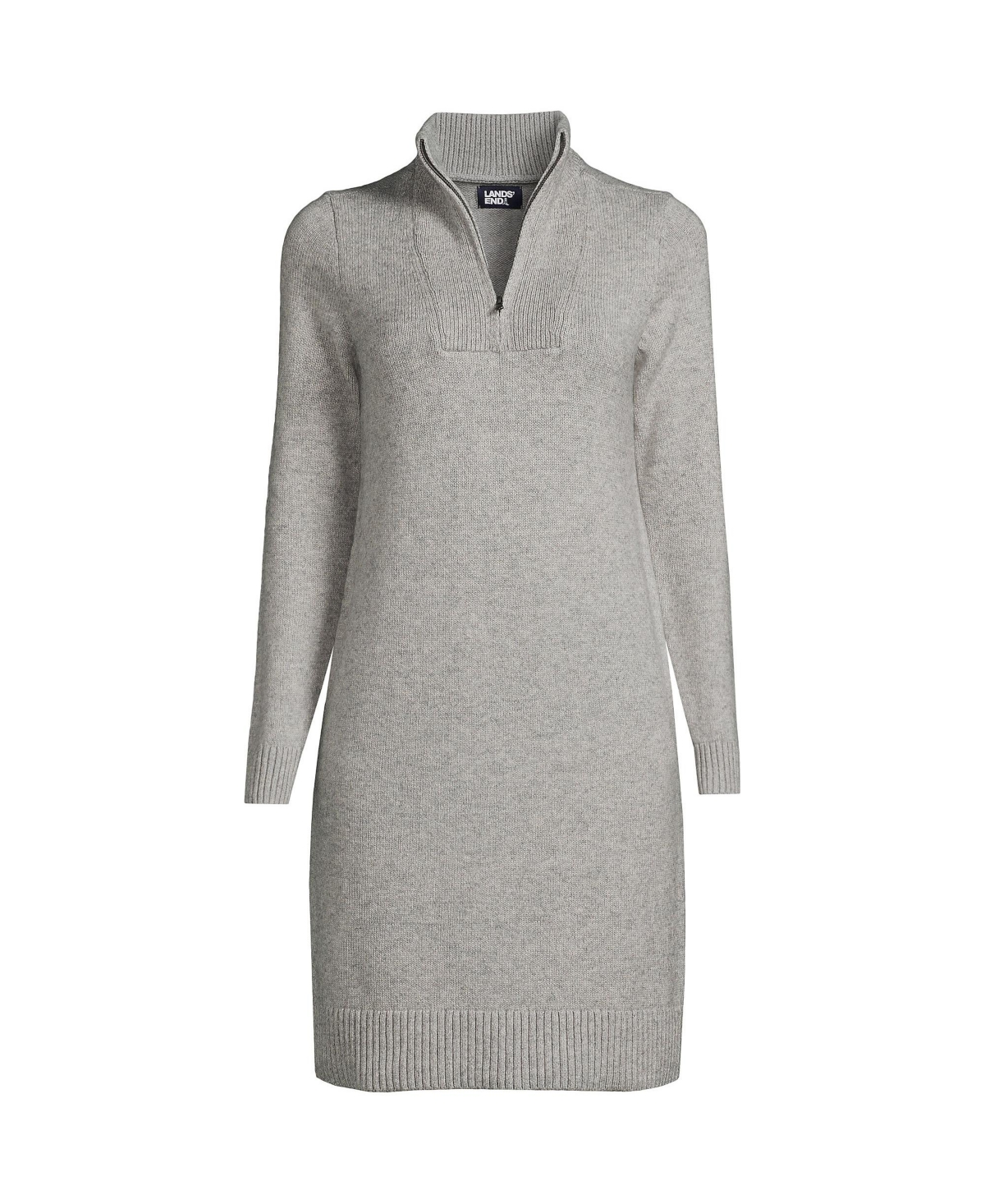 Women's Cozy Lofty Sweater Dress - Gray heather