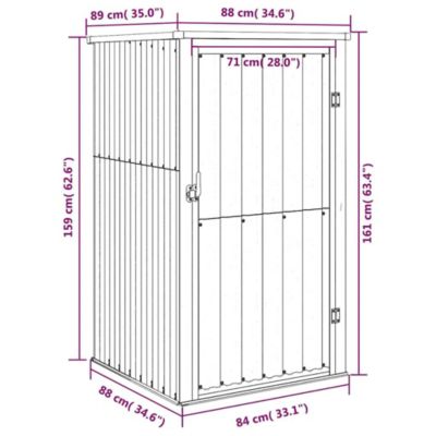Tool Shed Anthracite Galvanized steel, Metal, Plastic Standard