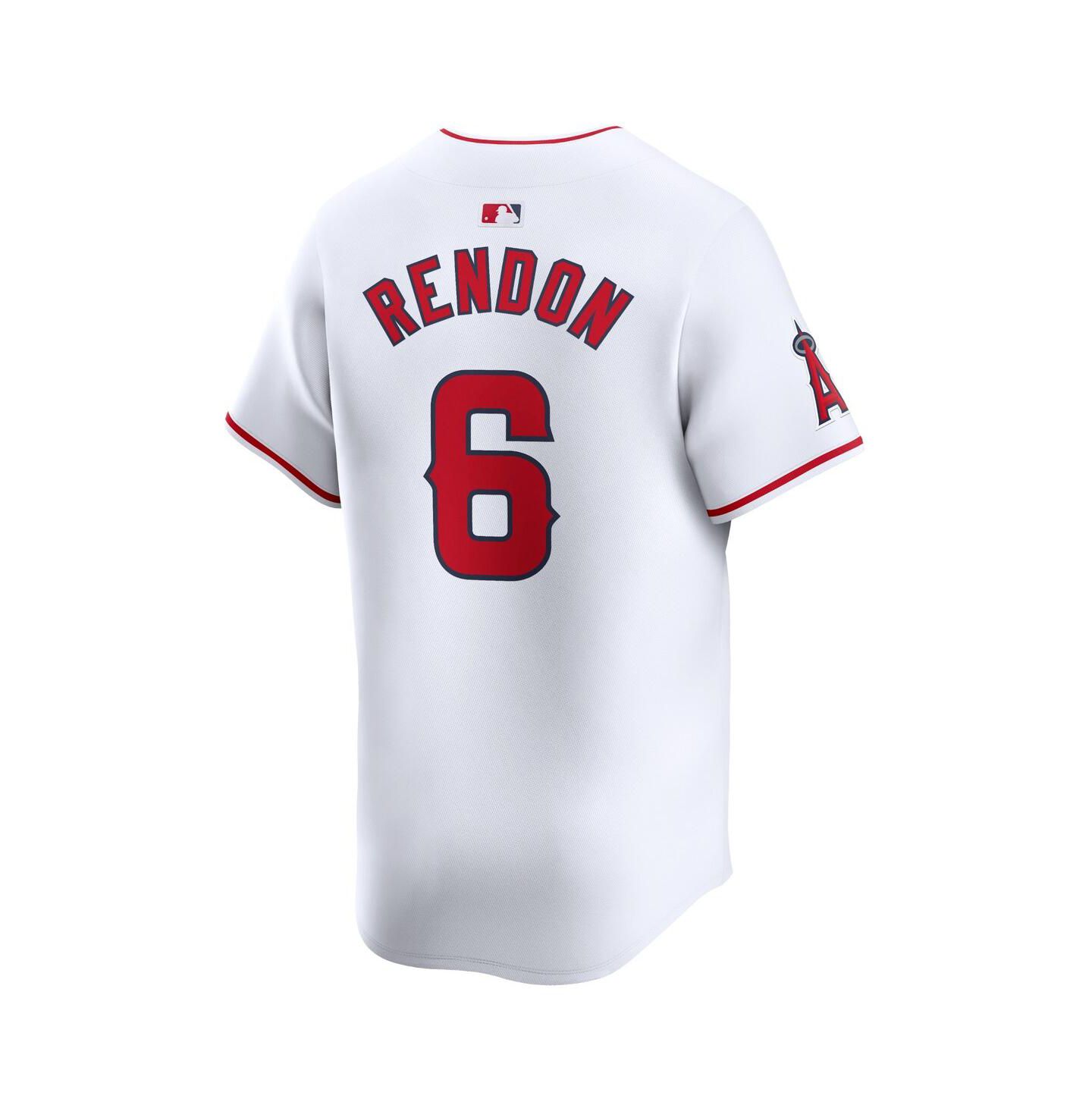 Мужской топ Nike Anthony Rendon White Los Angeles Angels Home Limited Player Jersey — фото 2