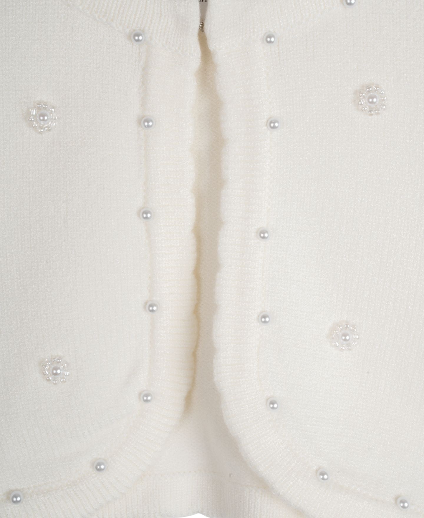 Кардиган Rare Editions 2T-6X Imitation-Pearl Cardigan для девочек, цвет: Молочный белый — фото 4