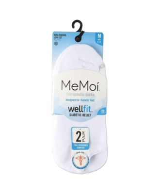 Men's Unisex Diabetic Full Cushion Low Cut Socks, Pack of 2