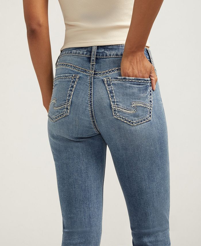 Silver Jeans Co. Women's Suki Mid Rise Curvy Skinny Jeans - Zero-Gap Waist, Lifts & Flatters - View #2