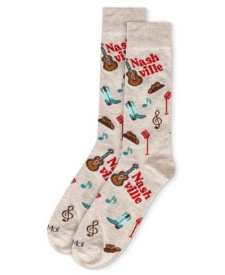 Men's Destination Rayon from Bamboo Novelty Crew Socks